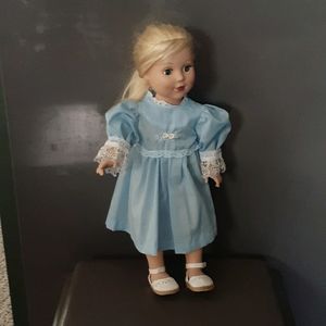 18 inch doll dress and shoes